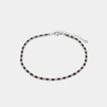 Bracciale in argento con zirconi bianchi e rossi | Rohome | Rohome