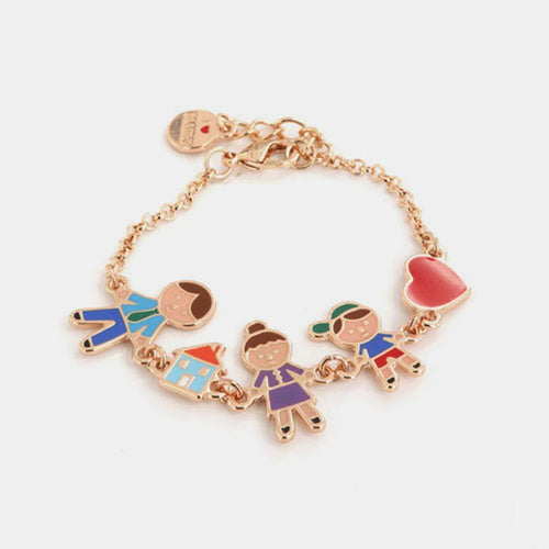 Bracciale in Metallo con ciondoli famiglia 4 | Rohome | Rohome