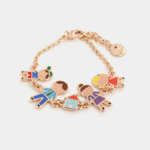 Bracciale in Metallo con ciondoli famiglia | Rohome | Rohome