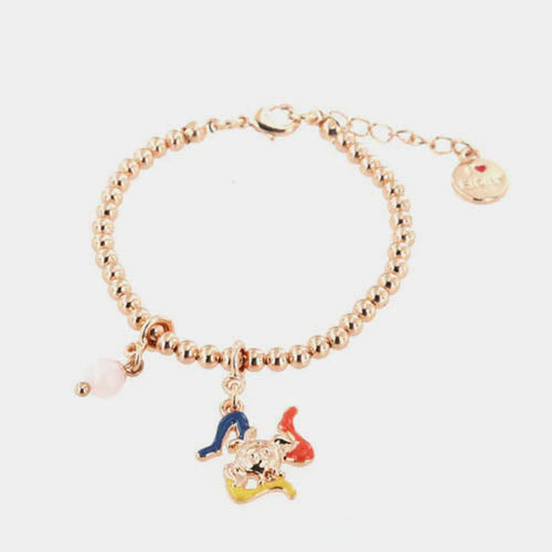 Bracciale in Metallo placcato oro rosa e charms trinacria | Rohome | Rohome