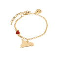 Bracciale in Metallo oro con charm sicilia | Rohome | Rohome