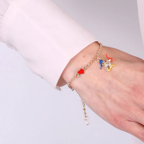 Bracciale in Metallo oro con charm trinacria siciliana | Rohome | Rohome