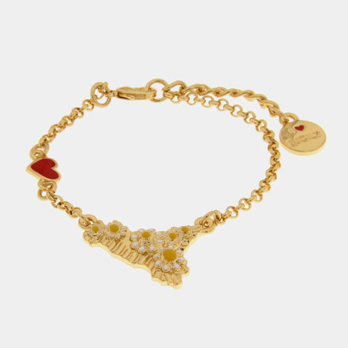 Bracciale in Metallo oro Sicilia con fiori | Rohome | Rohome