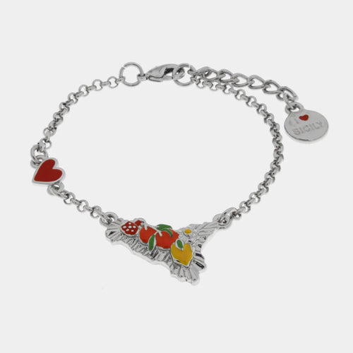 Bracciale in Metallo Sicilia con limone | Rohome | Rohome