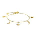 Marlù - Bracciale lune e rosa dei venti pendenti | Rohome