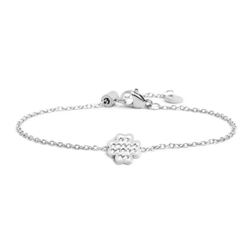 Marlù - Bracciale quadrifoglio con cristalli | Rohome