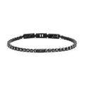Marlù - Bracciale tennis colore nero zirconi neri 3mm tg s | Rohome