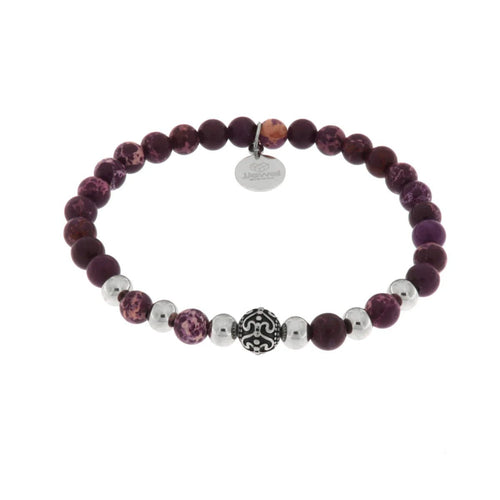 Bracciale Uomo con pietre rosse e nere | Rohome | Rohome