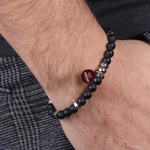 Bracciale Uomo con sfere effetto onice | Rohome | Rohome