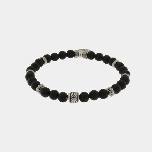 Bracciale Uomo con sfere effetto onice | Rohome | Rohome
