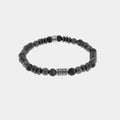 Bracciale Uomo con sfere nere lucide | Rohome | Rohome