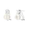 Orecchini in Argento con perla bianca e cristallo| Rohome