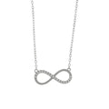 Collana in Argento simbolo infinito con zirconi  | Rohome