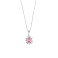 Collana in Argento con zirconi trasparente e rosa | Rohome