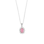 Collana in Argento con zirconi trasparente e rosa | Rohome