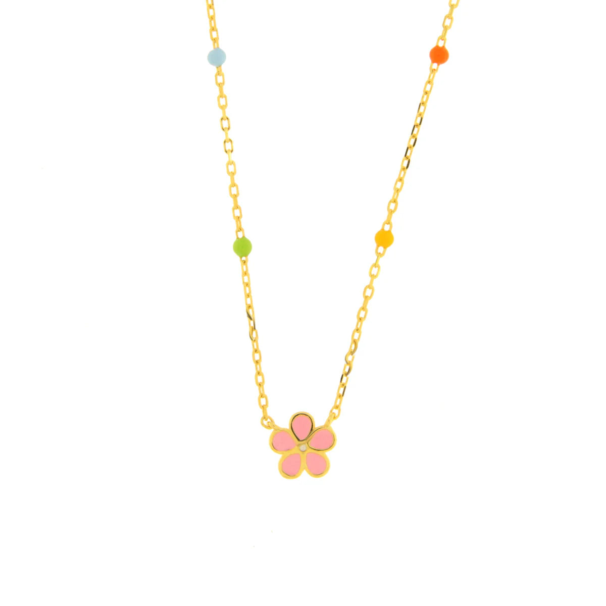 Collana in Argento a forma di fiore rosa | Rohome
