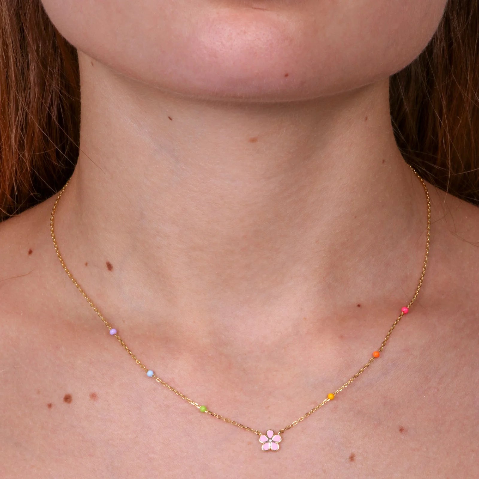 Collana in Argento a forma di fiore rosa | Rohome