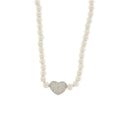 Collana in Argento con perle e ciondolo cuore | Rohome