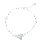 Bracciale in argento con ciondolo Sicilia e zirconi | Rohome