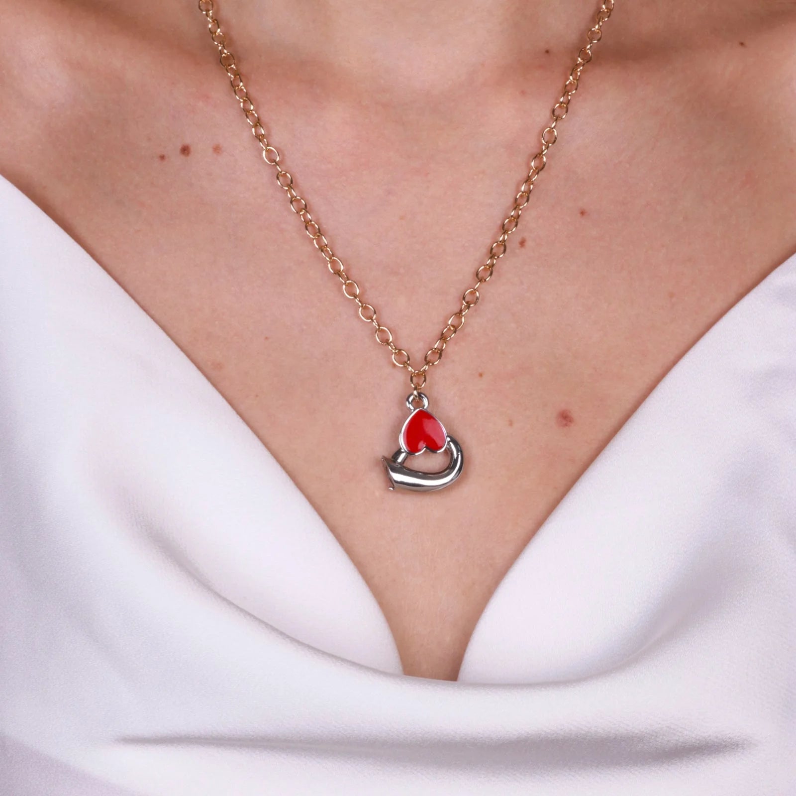 Set 2 collane in metallo con infinito e cuore | Rohome