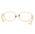 Set 2 bracciali in metallo con infinito e cuore | Rohome