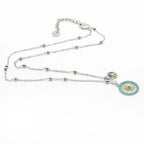 Collana in Metallo placcata argento con ruota carretto siciliano | Rohome