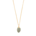 Collana in metallo con pendente pigna siciliana grigia | Rohome