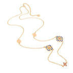 Collana in metallo con maioliche Siciliane  | Rohome