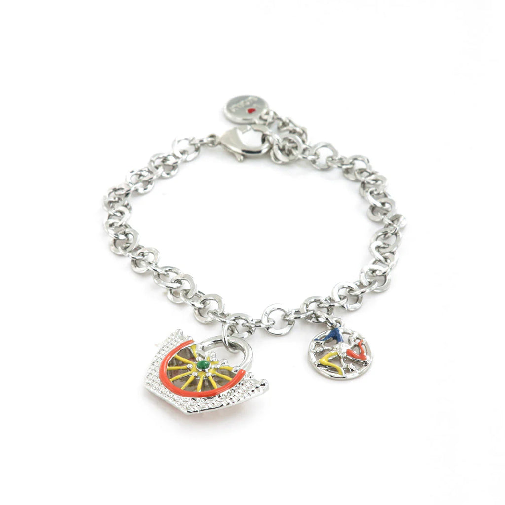 Bracciale in Metallo oro con charm coffa siciliana e trinacria | Rohome