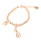 Bracciale in Metallo oro con charm cannolo siciliano | Rohome