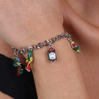Bracciale in Metallo con simboli carte siciliane | Rohome