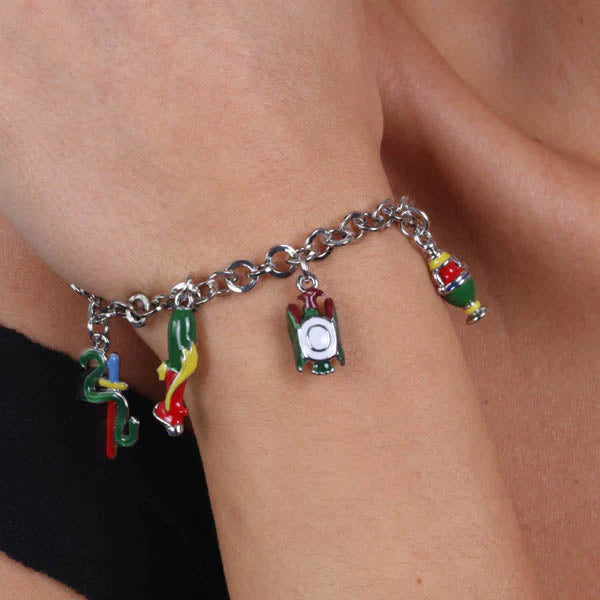 Bracciale in Metallo con simboli carte siciliane | Rohome