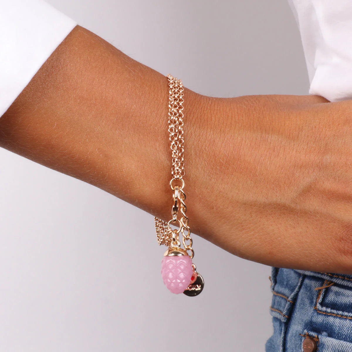 Bracciale in Metallo con pendente pigna siciliana | Rohome