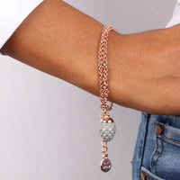 Bracciale in Metallo con pendente pigna siciliana grigia | Rohome