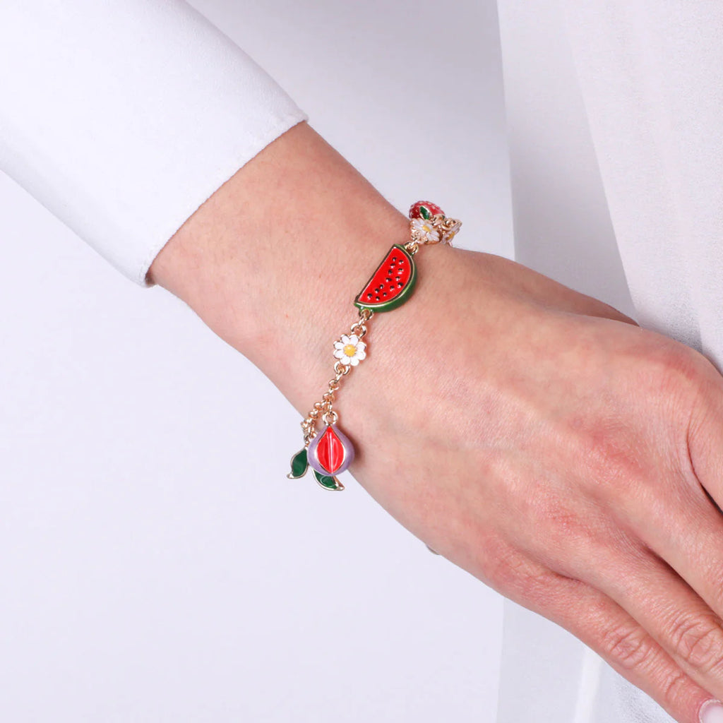 Bracciale in Metallo con pendenti frutta| Rohome
