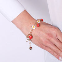 Bracciale in Metallo con pendenti fragole | Rohome
