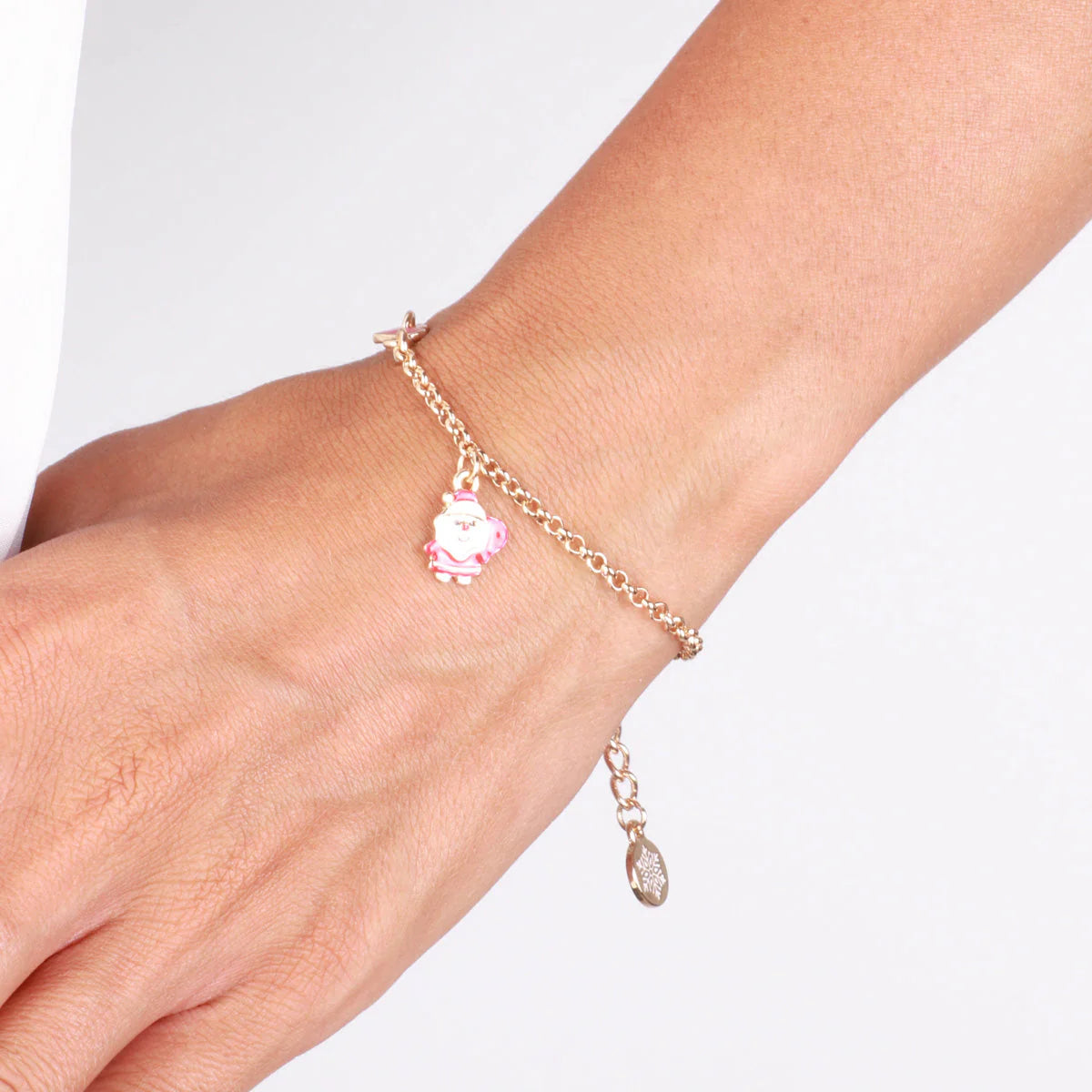 Bracciale in Metallo con babbo natale pendente | Rohome