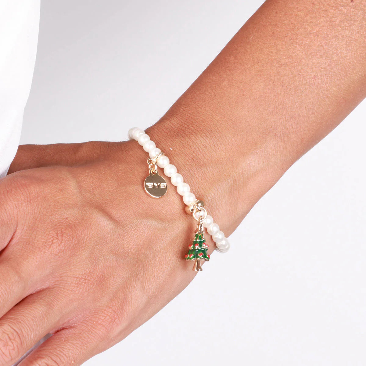 Bracciale in Metallo con albero di natale pendente | Rohome