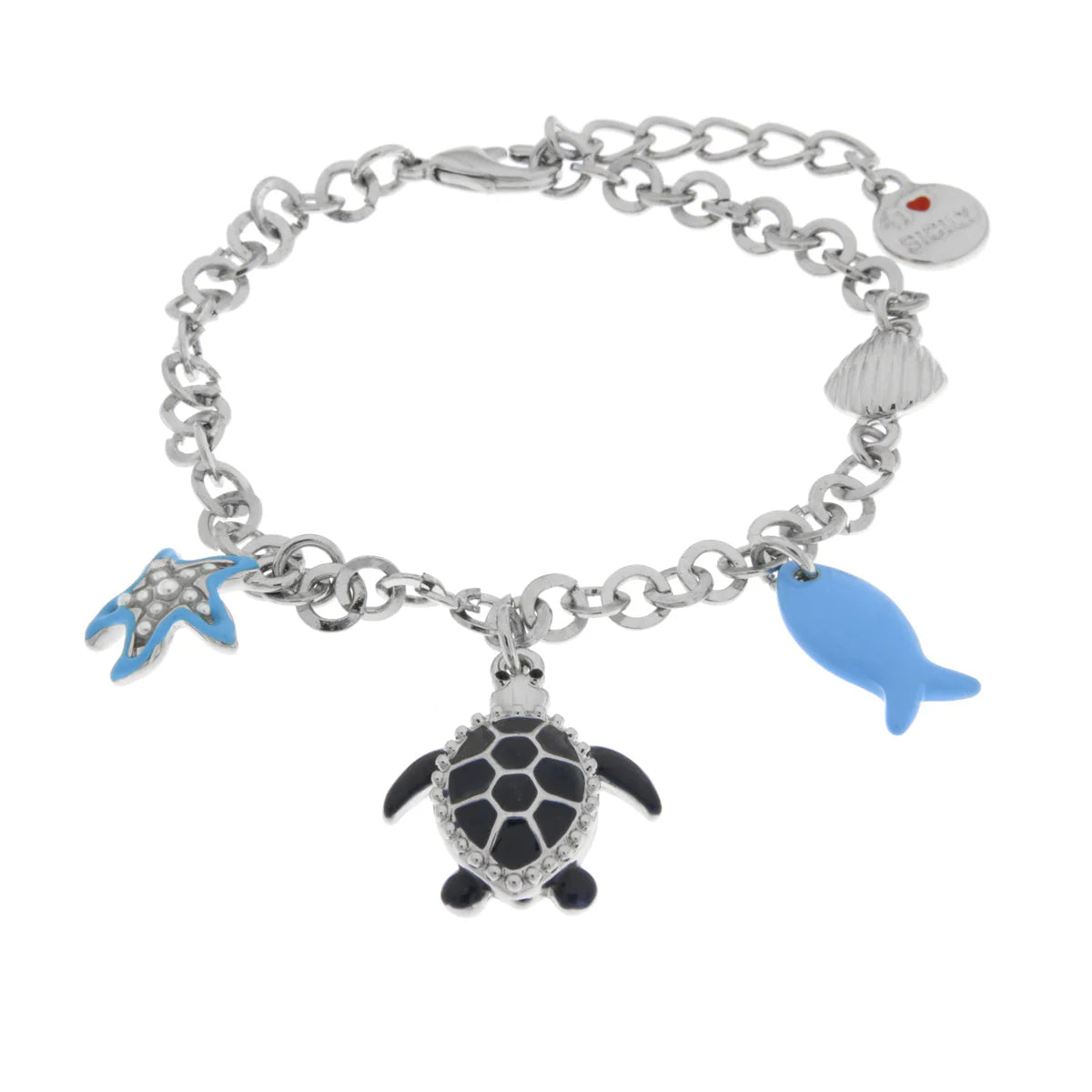 Bracciale in Metallo con pendenti tartaruga | Rohome
