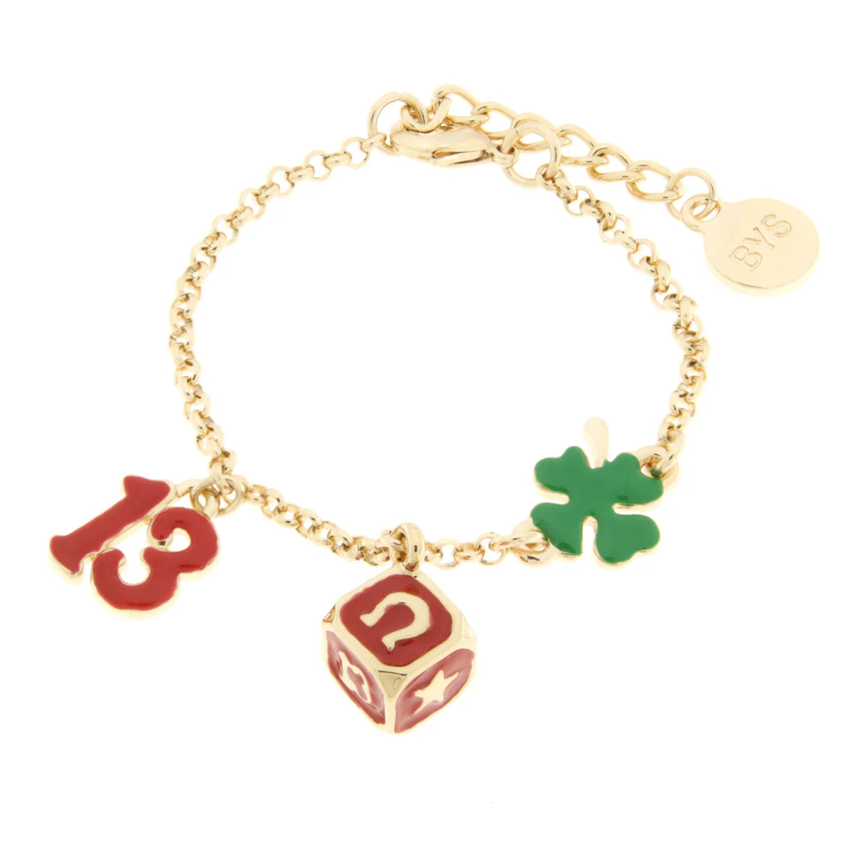 Bracciale in Metallo con simboli scaramantici e fortuna | Rohome