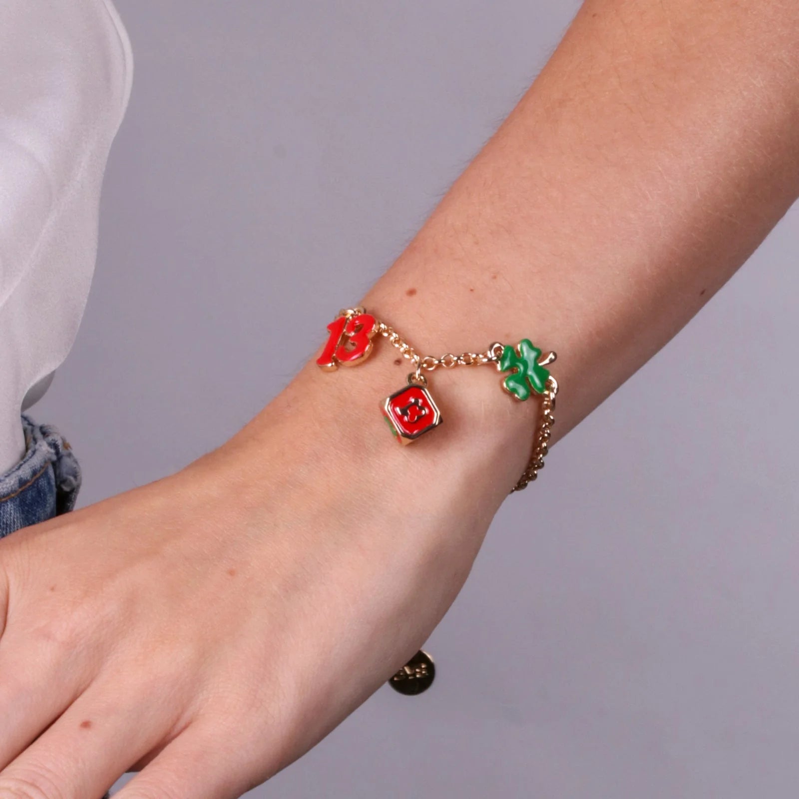 Bracciale in Metallo con simboli scaramantici e fortuna | Rohome