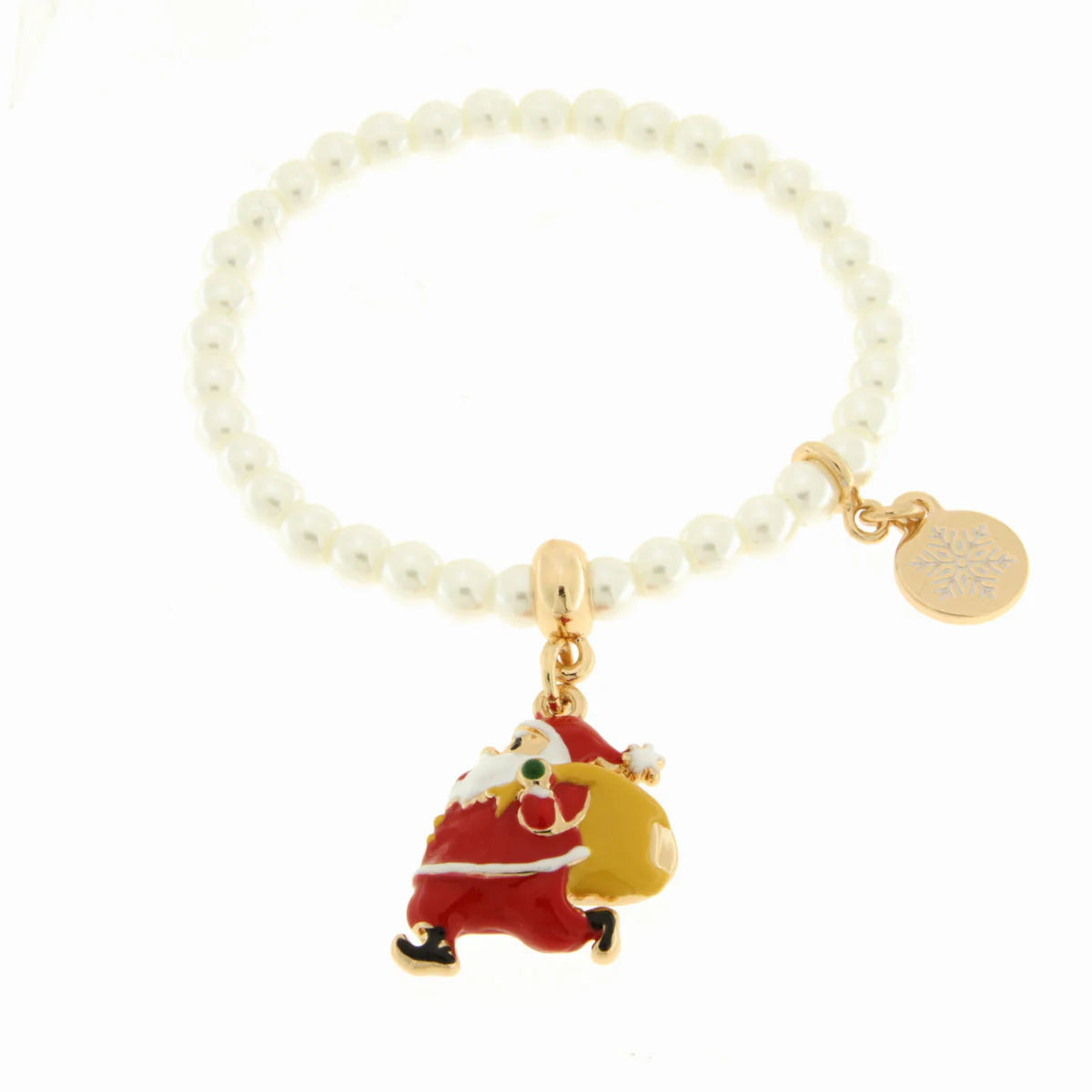 Bracciale in Metallo con babbo natale con sacco | Rohome