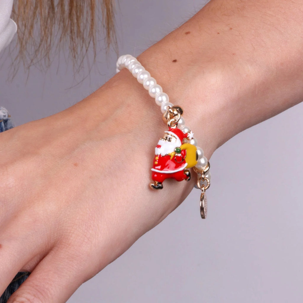 Bracciale in Metallo con babbo natale con sacco | Rohome