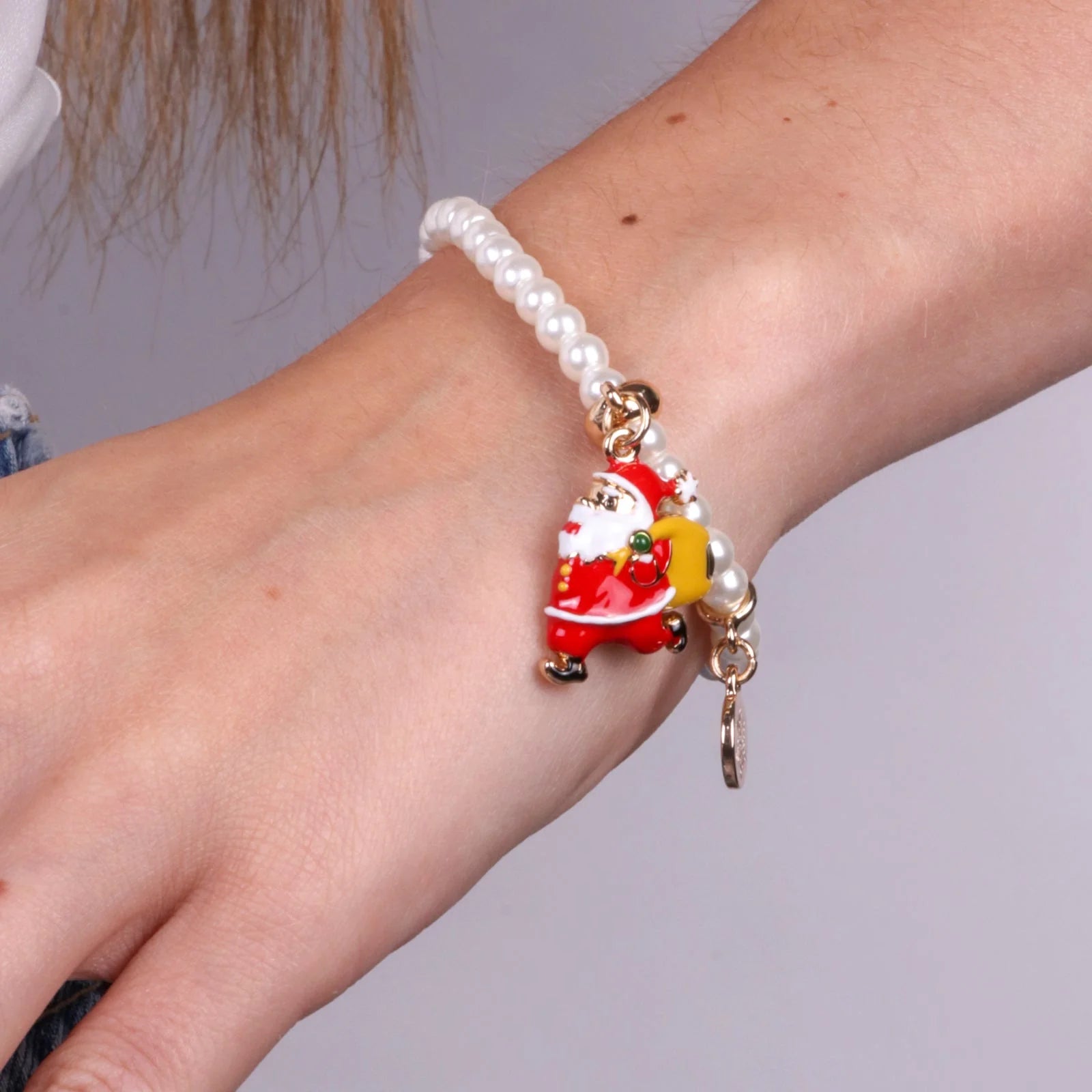 Bracciale in Metallo con babbo natale con sacco | Rohome