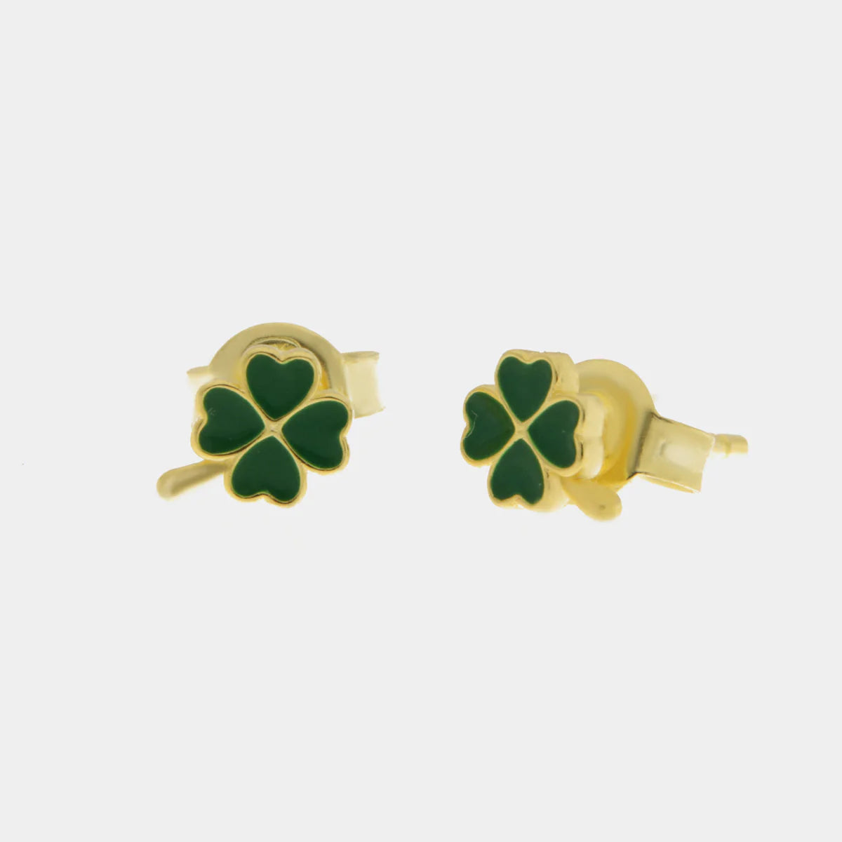 Orecchini in Argento con quadrifoglio a lobo | Rohome