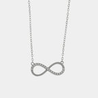 Collana in Argento simbolo infinito con zirconi  | Rohome