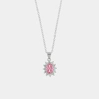 Collana in Argento con zirconi trasparente e rosa | Rohome