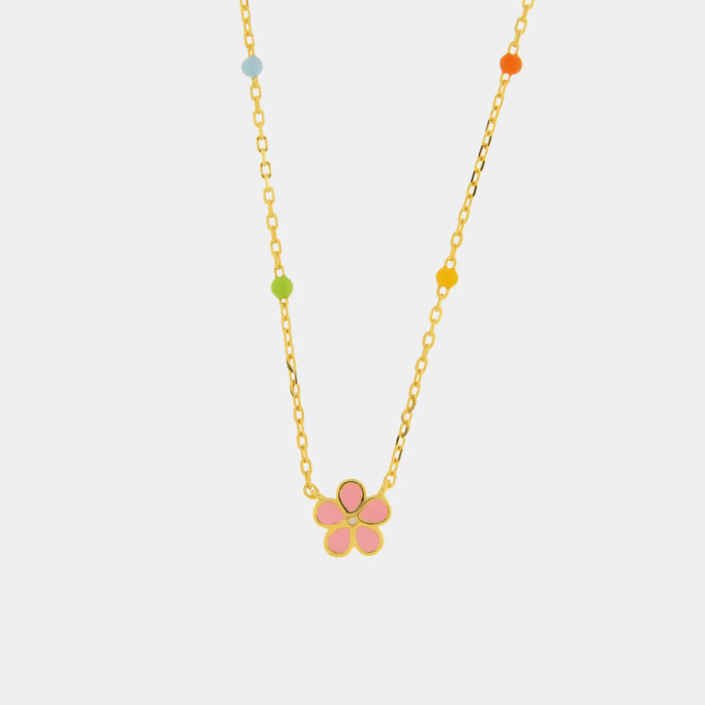 Collana in Argento a forma di fiore rosa | Rohome