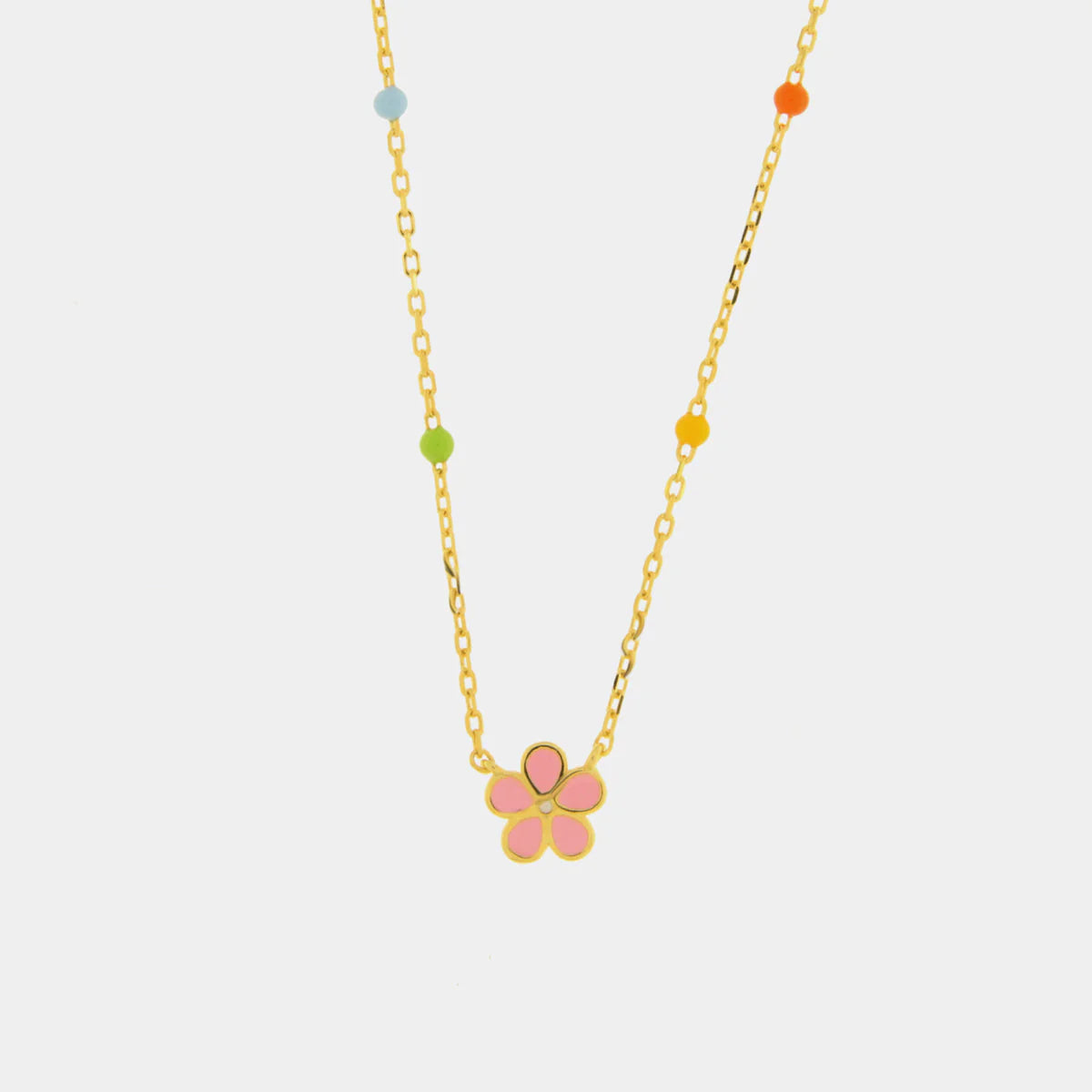Collana in Argento a forma di fiore rosa | Rohome