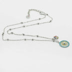 Collana in Metallo placcata argento con ruota carretto siciliano | Rohome